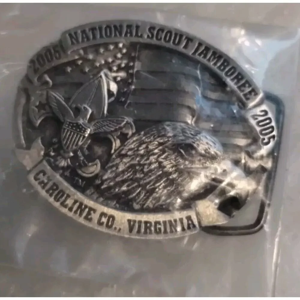 Boy Scouts NEW 2005 National Jamboree Pewter BSA Belt Buckle Caroline Virginia